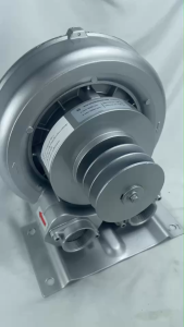 Ring Blower CTA 1HP Belt ปั๊มริงโบเวอร์ ท่อเข้าออก1 1/2 นิ้ว ท่อสั้นพิเศษ สำหรับรถขนส่งสัตว์น้ำ