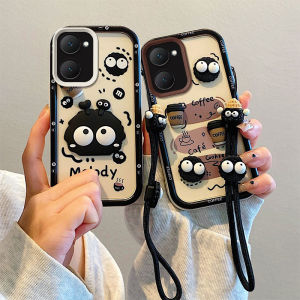 เคสเคสโทรศัพท์ Redmi A5 POCO C71 ลายการ์ตูนน่ารักหลากสีพร้อมสายคล้องป้องกันเลนส์ซิลิโคนฝาหลังแบบนิ่ม