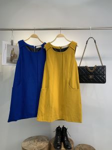 ชุดเดรสยาวทรงเอผ้าขนสัตว์สไตล์ฝรั่งเศสย้อนยุค ดีไซน์เก๋ไก๋ กระโปรงทรงเอเข้ารูป ฤดูใบไม้ร่วง 2022 ชุดเดรสยาวทรงเอ