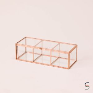 555 SARABARN Glass Makeup Storage Box | อุปกรณ์จัดเก็บเครื่องสำอาง | บริเวณอุปกรณ์ 555 บริเวณสำหรับกระทู้ที่สุด