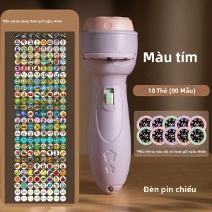 Hoạt Hình Máy Chiếu Đèn Pin Cho Trẻ Em 80 Hoa Văn Giáo Dục Sớm Xếp Hình Phát Triển Đồ Chơi Cho Bé Máy Chiếu Đèn Pin Trẻ Em Khai Sáng