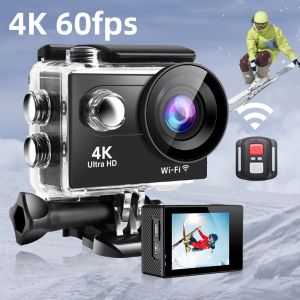 Camera Hành Động Ultra HD 4K 60fps S9R Màn Hình LCD 2 Inch Điều Khiển Từ Xa WiFi Chống Nước 30M Ống Kính 170 Độ Dành Cho Quay Video Thể Thao Ngoài Trời