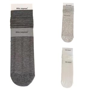 Ultra-Thin No-Bone Womens Socks Light Color Series Easy to Match Spring Summer Hollow out Pile Pile Womens Socks