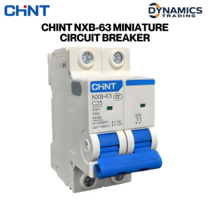 CHINT NXB-63 Miniature Circuit Breaker 2 Pole 50Hz 230/400V C25 400V 50Hz 2000A IEC60898-1 GB/T10963.1 NO COF 25A Electrical Circuit Protection