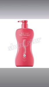 Biosilk Silk Therapy Heat Enhancer Hair Strengthening Shampoo Musk Floral 500ml Silk Protein Heat Protection