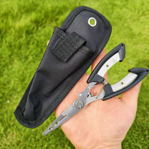 Limnoid Multifunctional Fishing Pliers Stainless Steel Non Slip Handle Fishing Tool For Line Cutting Hook Removing Crimping