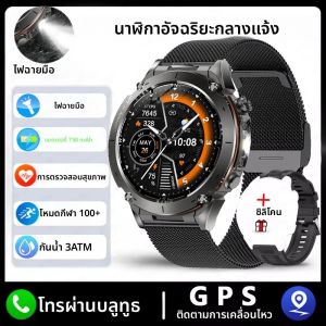 2025 ใหม่ Dual-band GPS ว่ายน้ํากลางแจ้งกีฬาสมาร์ทนาฬิกาผู้ชายเข็มทิศ 730mAh แบตเตอรี่ขนาดใหญ่ 10ATM Professional นาฬิกาสมาร์ทกันน้ํา