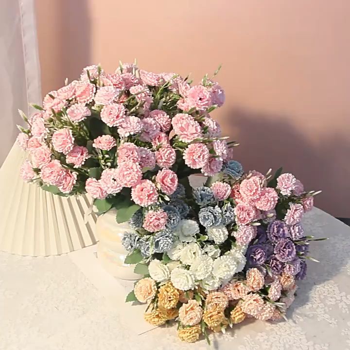 (15 FLOWERS) SNOWFLAKE LILAC Artificial Fake Flower Bouquet Living Room Home Decor Decoration Bunga Hiasan Rumah Meja