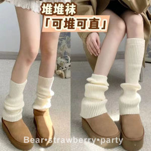Japanese Style Soft Girl Mid-Calf Lolita Sock Covers Womens Autumn Winter Thick JK Warm Breathable Leg Warmers Anti-Cold Socks