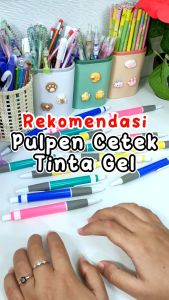 Pulpen Tinta Gel Pena Sekolah Ballpoint Pen Students Sourvenir