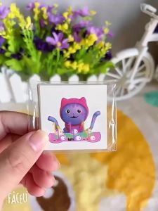 Bandai | 10 Chiếc Capybara Hình Dán Xăm Hoạt Hình Động Vật Tạm Thời Kawaii Hình Xăm Nhựa PVC Chống Thấm Nước Quà Tặng Sinh Nhật Giáng Sinh 14 + Năm