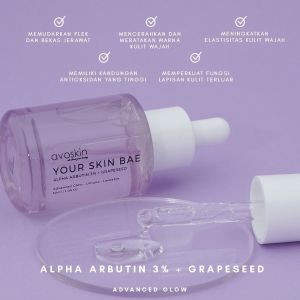 (RESELLER RESMI)AVOSKIN YSB YOUR SKIN BAE SERUM/ TONER (NIACINAMIDE SALICYLIC ACID / HYACROSS / MARINE COLLAGEN / ALPHA ARBUNTIN)