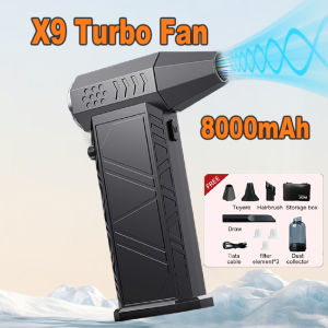 Electric Air Blower 160000 RPM Turbo Jet Fan Brushless Motor High-Speed Turbo Violent Fan USB Rechargeable Powerful Dust Blower