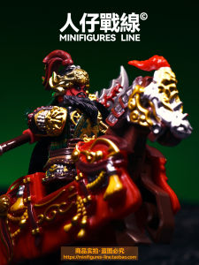 Guanyu Zhangfei Lufei Zhao Yun Armor War Horse Three Kingdoms Five Tiger Generals National Style Assembly Figure Blocks Boys Toy