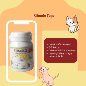 STIMULO CAPSUL 12 - Vitamin Kucing Penambah Nafsu Makan Kucing caps