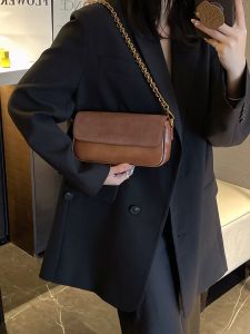 MY&FSNH | Túi Đeo Vai Da Matte Phong Cách Retro Elegance