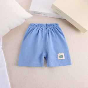 Kids Summer Lightweight Shorts Cotton Linen