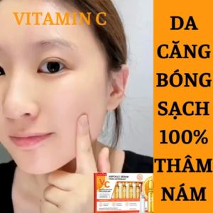 [COMBO 7 ỐNG*2ML] Tinh Chất Vitamin C Giảm Các Vết Nhăn Đốm Nâu Thâm Nám Sạm Da Da Căng Bóng Mịn Màng Trả Lại Vẻ Ngoài Tươi Sáng Rạng Rỡ Làm Trắng Da Dưỡng Ẩm Sâu