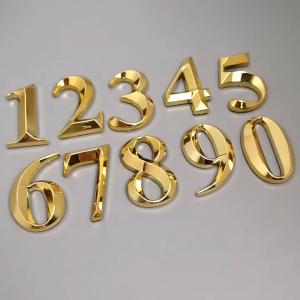 BMPEIC 1pc Height 5cm en Home Sticker Address Door Label Modern House Number