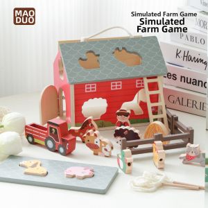 Educational Early Learning Dismantleable Wooden Farm Toys
