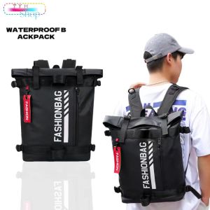 กระเป๋าเป้สะพายหลังกันน้ำเหมาะสำหรับการเดินทางของนักเรียนกีฬากลางแจ้งกระเป๋าเป้ผู้ชายที่มีน้ำหนักเบาและพกพาได้