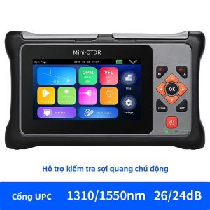 Máy Kiểm Tra Cáp Quang OTDR COMPTYCO KP800 Với Màn Hình Cảm Ứng Máy Đo Phản Xạ Miền Thời Gian Quang Học 100KM Tích Hợp OPM VFL LED LS