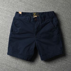 Casual Pure Cotton Mens Short Pants Fashionable Summer Workwear Knee-Length Half-Tight Fit Four-Five Sided Shorts