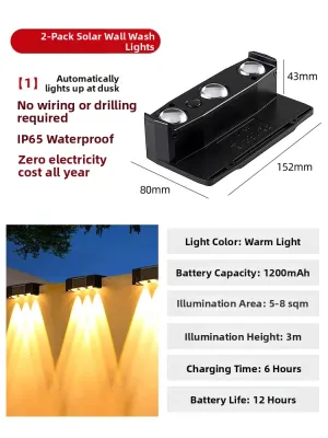Solar Outdoor Ambient Wall Light