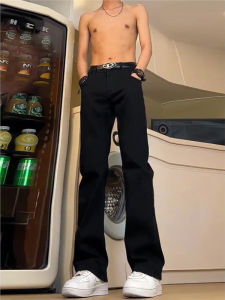 Slim Fit Straight Leg Jeans Mens High Street Cool Style Casual Pants mid High Waist Denim Jeans Spring Fashion Trend