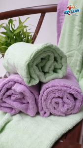 EZCLEAN Handuk Ternyaman Super Mewah EZCLEAN Towel 100% Katun & Full Emboss High Quality Daya Serap Tinggi Tekstur Lembut Nyaman Mudah Kering