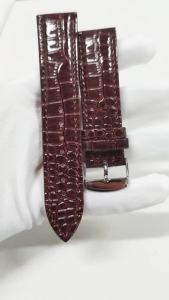 Leather Straps 18mm 20mm 22mm Crocodile Pattern Ultra Fiber Leather WatchBand Replacement Wristband Universal Men Women Bracelet