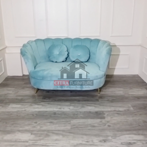 WIGO Sofa Kerang Nordic 2 Seater Shell Series | Sofa Classic Vintage 2 Dudukan