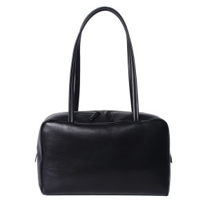Bolaina | Lamb Leather Boston Bowling Bag Black