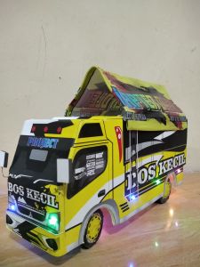 TRUCK OLENG MINIATUR KUNING FULL VARIASI LAMPU BELOK OLENG BONUS TERPAL TERBARU TERBAIK