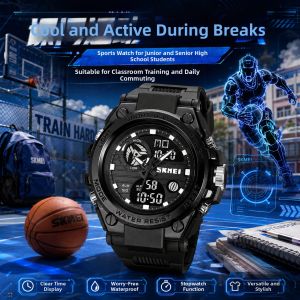SKMEI | Multifunctional Waterproof Nightlight Watch