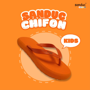 Sanduc Chifon Kids Comfort Soft EVA Colorful Flip Flops - 12 Colors