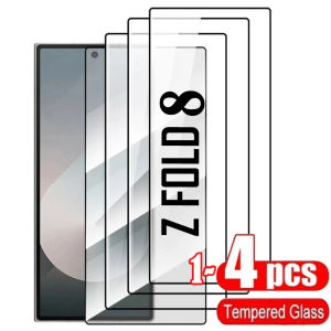 1/4PCS HD Tempered Glass Protector for Samsung Galaxy Z Fold 8 Ultra Wide 7 6 5 4 3 2 5G Screen Full Cover 9H Film Anti-Scratch