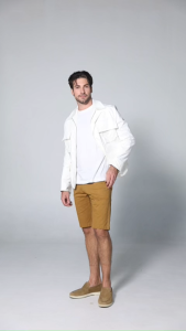 กางเกงขาสั้นผู้ชาย Jack Russel Klassik JS-217 Slim Fit