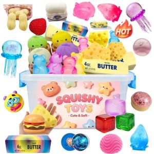 Multi Slow-Rising Squishy Random Includes: Cheese Squeeze Toys Steamed Buns And DumplingsLong Butter BreadBear Squishy Toys.