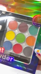 ผงขัดออมเบร์ย 9สี #001