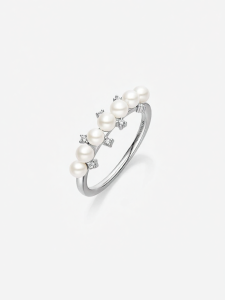 HEFANG Jewelry | White Moonlight Elegant Stackable Ring