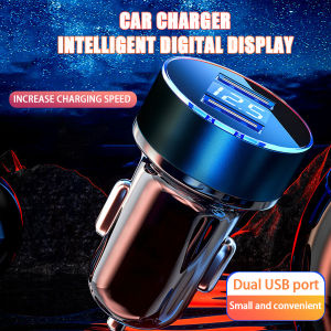 240W Car Charger Dual USB Ports 120W Super Fast Charging with Digital Display Quick Charging Adapter for IPhone Samsung Xiaomi