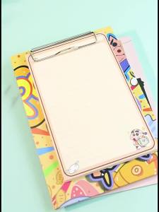 Bandai | Crayon Shin-chan Shinnosuke Nohara A5 Folder Sticky Notes Tearable Writing Pad Student Office Memo Notebook Stationery Gift