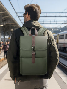 HK Vintage Mens Backpack Large Capacity School Bag Waterproof 15.6 Inch Laptop Backpack for Men Girl College Notebook Bag with USB Port Hiking Travel Daypacks