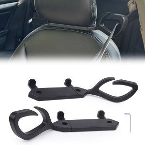 2-Piece Universal Vehicle Seat Hooks Car Rear Seat Hooks Seatbelt Hooks Car Seatbelt Organizer Car Seatbelt Adjusters with Hooks