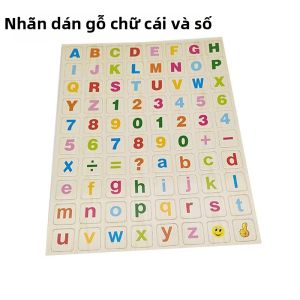 QUEZHOU | Đồ Chơi Học Bảng Chữ Cái Gỗ Từ Tính