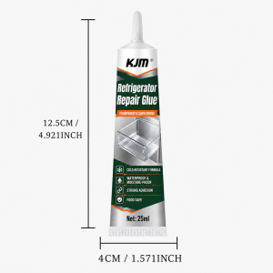 KJM Refrigerator Glue Transparent Quick Dry Adhesive For Freezer Drawer Shelf Plastic Crack Repair Cold Resistant Waterproof