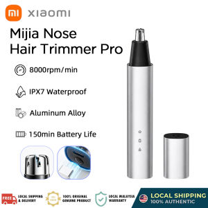 Xiaomi Mijia Electric Nose Hair Trimmer Pro IPX7 Waterproof Aluminum Alloy 11° Oblique Blade Painless Nose Cleaner Gift for Father Boyfriend