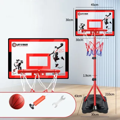 5.6/6.9ft Adjustable Basketball Ring for Kids Basketball Hoop Stands Standard Set Basketball Hoop System with PE Base and PC Board Movable Height-Adjustable Indoor Portable Basketball Hoops