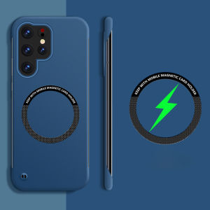 For Magsafe Magnetic Solid Color Hard PC Not Border Phone Case For Samsung S25 Ultra Edge S23 S9 S10 S20 S21 S22 S24 Ultra Plus